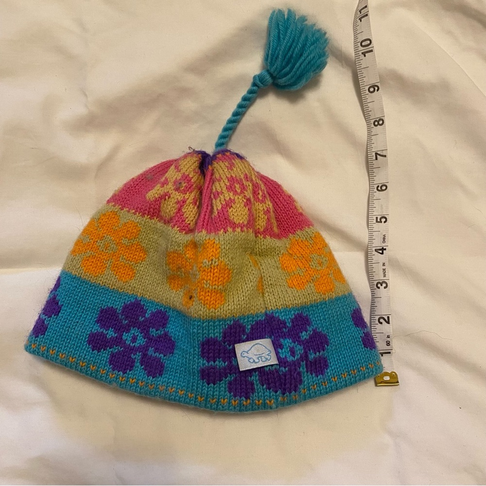 Colorful Floral Beanie - Picture 4 of 4